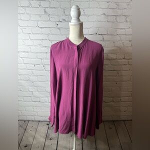 Eileen Fisher Women's silk tunic top size large